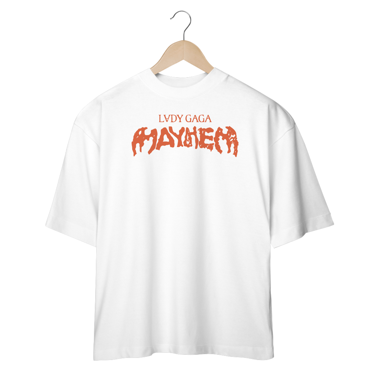 Nome do produto: CAMISETA OVERSIZED LADY GAGA