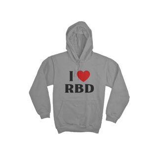 Nome do produto Moletom Canguru - I <3 RBD