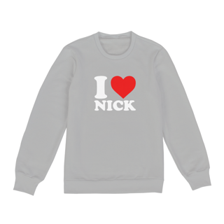 Nome do produto Moletom Unissex - Jonas Brothers I Love Nick