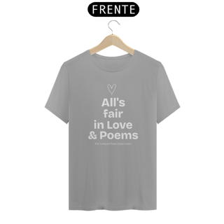 Nome do produtoCamiseta Unissex - Taylor Swift All's fair in love & Poems