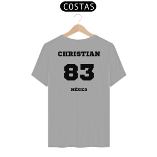 Nome do produtoCamiseta Unissex - RBD Christian Chavez 83 Méxicon ( Impressão apenas nas costas)