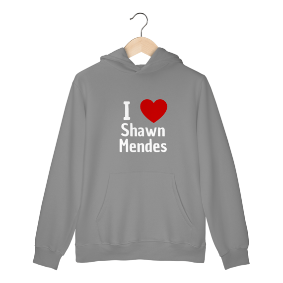 MOLETOM CANGURU I LOVE SHAWN MENDES