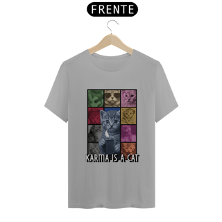 Nome do produto Camiseta Unissex - Karma Is A Cat 