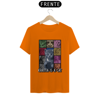 Nome do produto Camiseta Unissex - Karma Is A Cat 