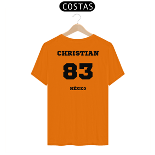 Nome do produtoCamiseta Unissex - RBD Christian Chavez 83 Méxicon ( Impressão apenas nas costas)