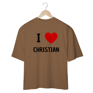 Nome do produto Camiseta Oversized - RBD I Love Christian