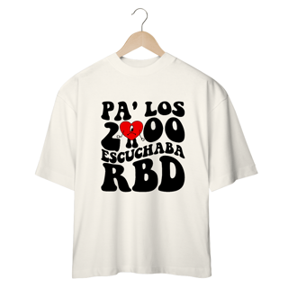 Nome do produto Camiseta Oversized - RBD Pa'los 2000 Escuchaba RBD