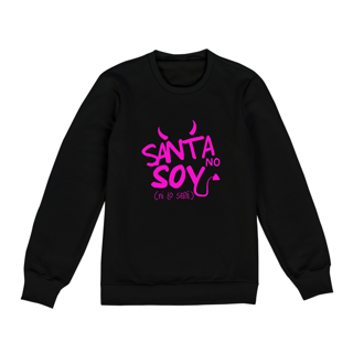 Nome do produto Moletom Unissex - Santa No Soy ^.~