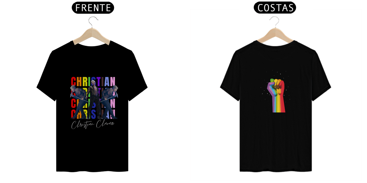 Nome do produto: Camiseta Unissex - RBD Christian Chavez Luchar