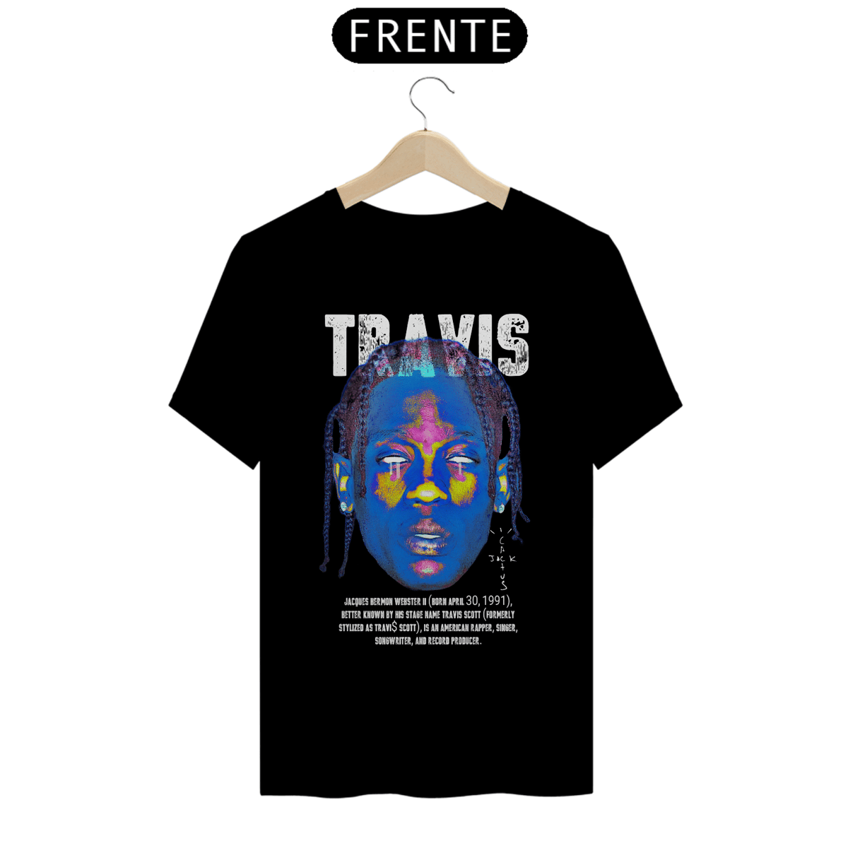 Nome do produto: Camiseta Unissex - Travis Scott
