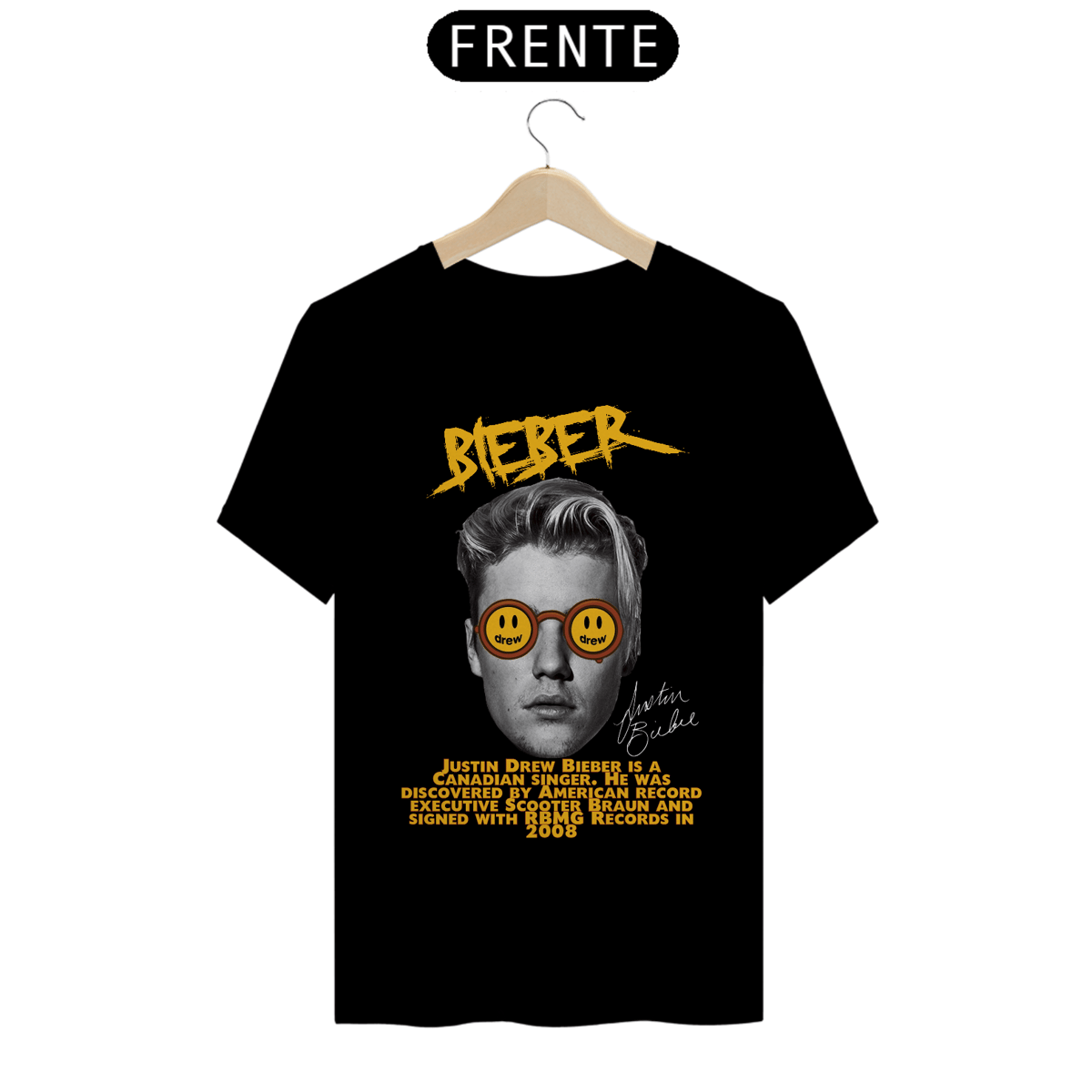 Nome do produto: Camiseta Unissex - Justin Bieber