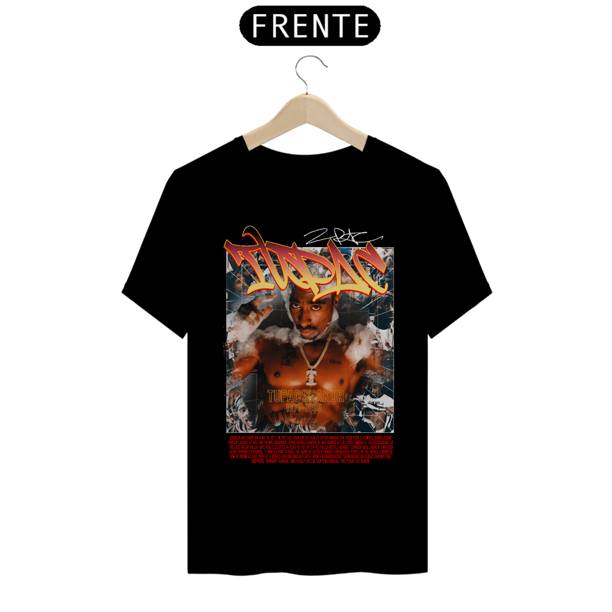 Nome do produto: Camiseta Unissex - Tupac
