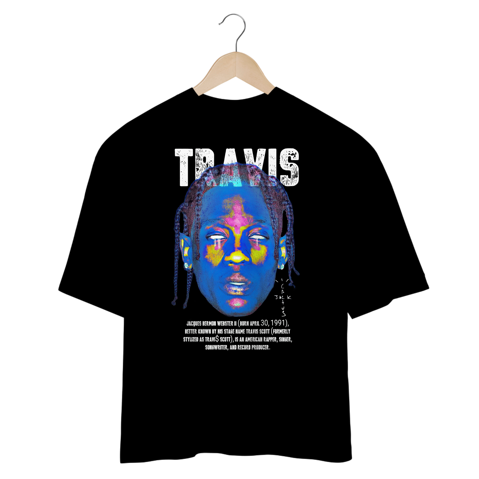 Camiseta Oversized - Travis Scott