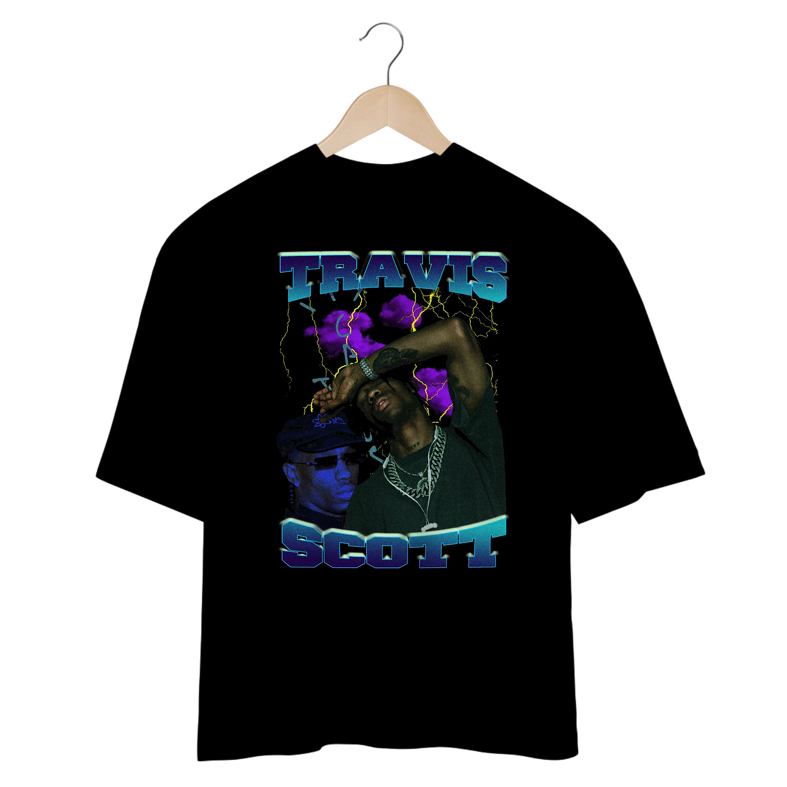 Camiseta Oversized - Travis Scott