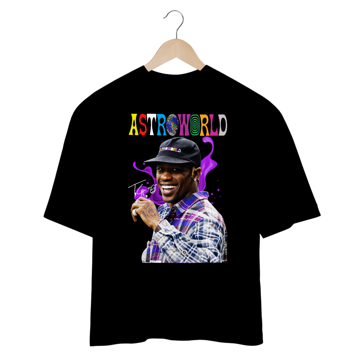 Nome do produto: Camiseta Oversized - Travis Scott