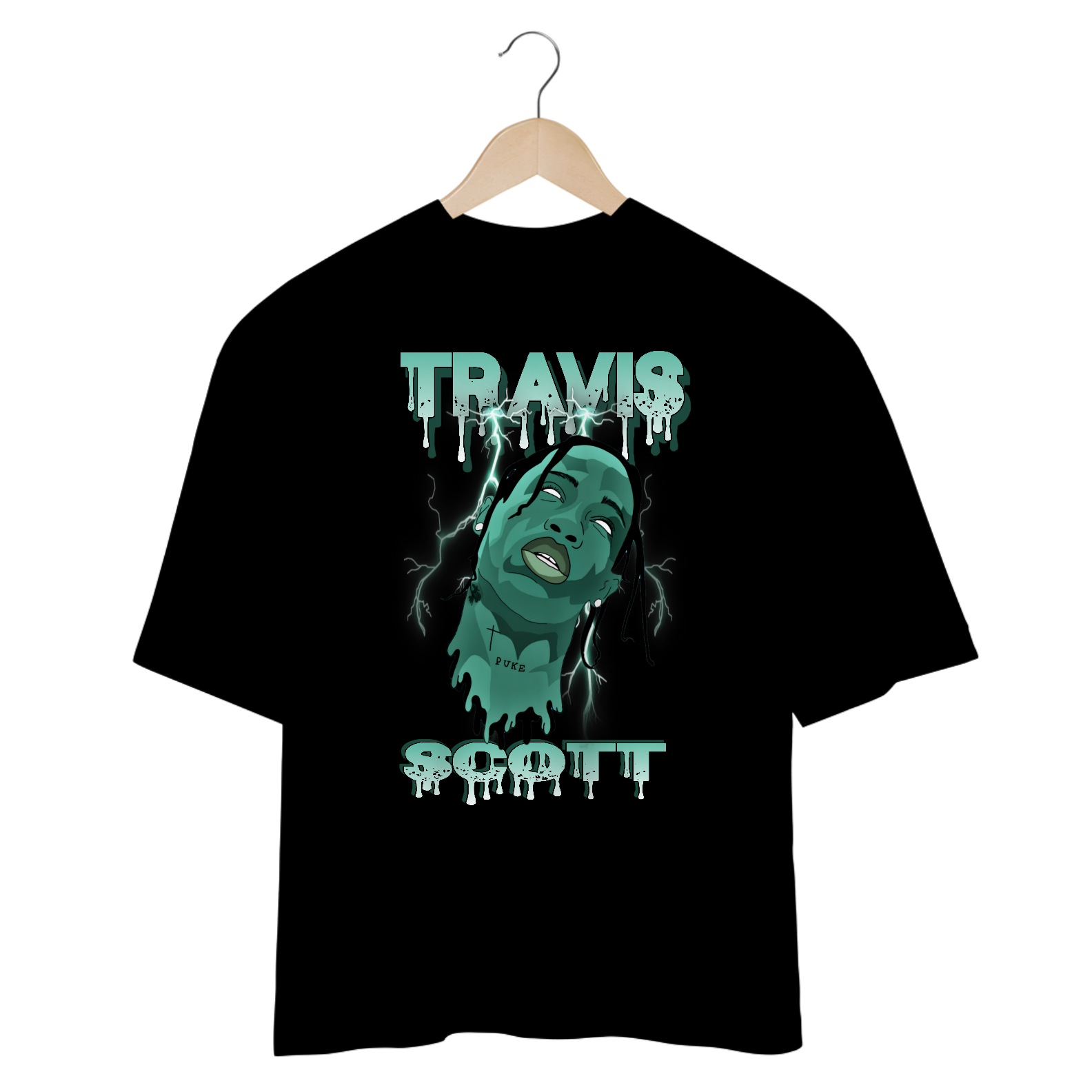 Camiseta Oversized - Travis Scott