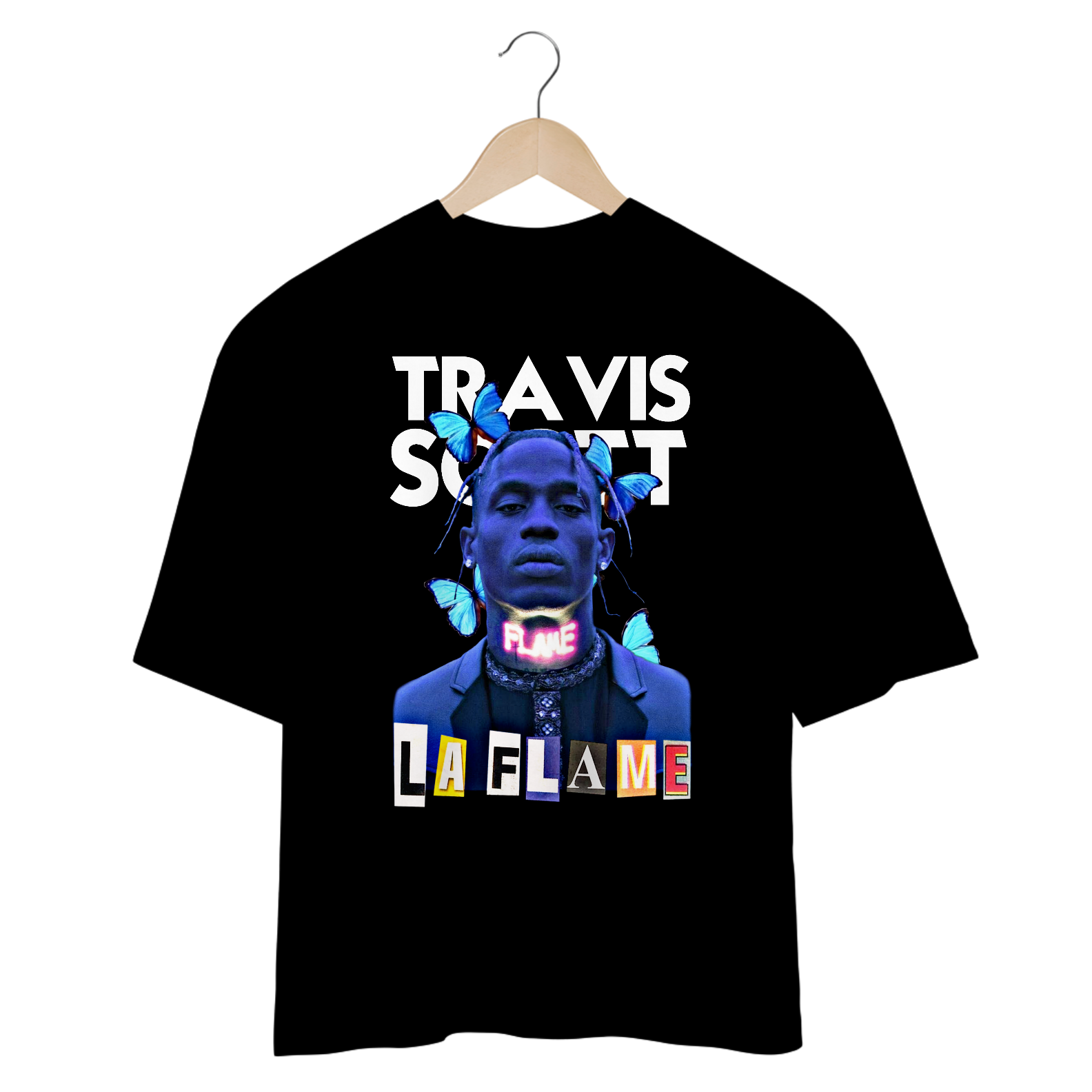 Camiseta Oversized - Travis Scott