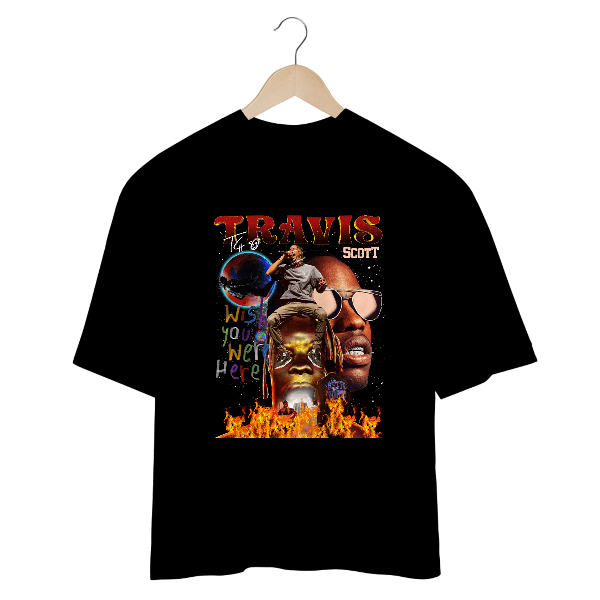 Nome do produto: Camiseta Oversized - Travis Scott