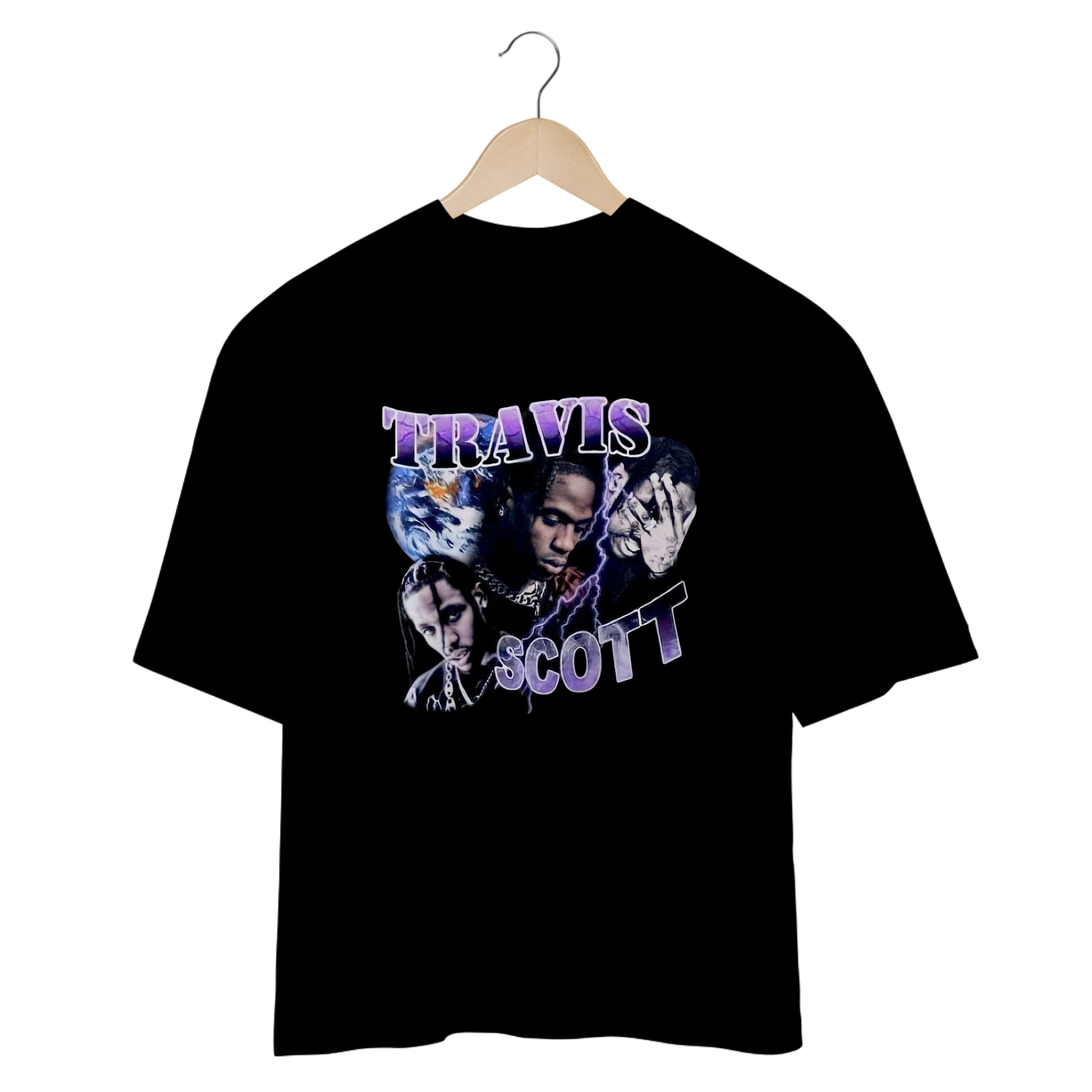 Camiseta Oversized - Travis Scott