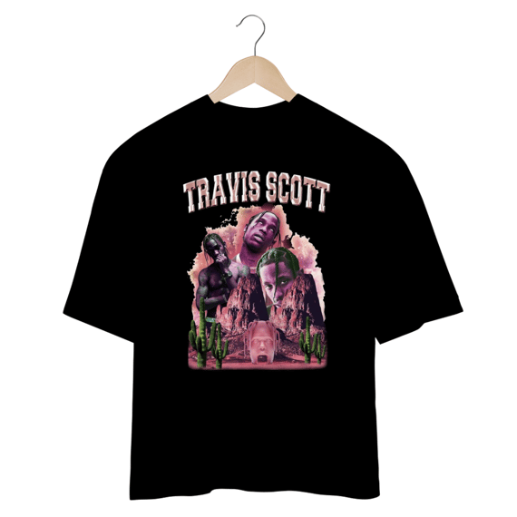 Camiseta Oversized - Travis Scott