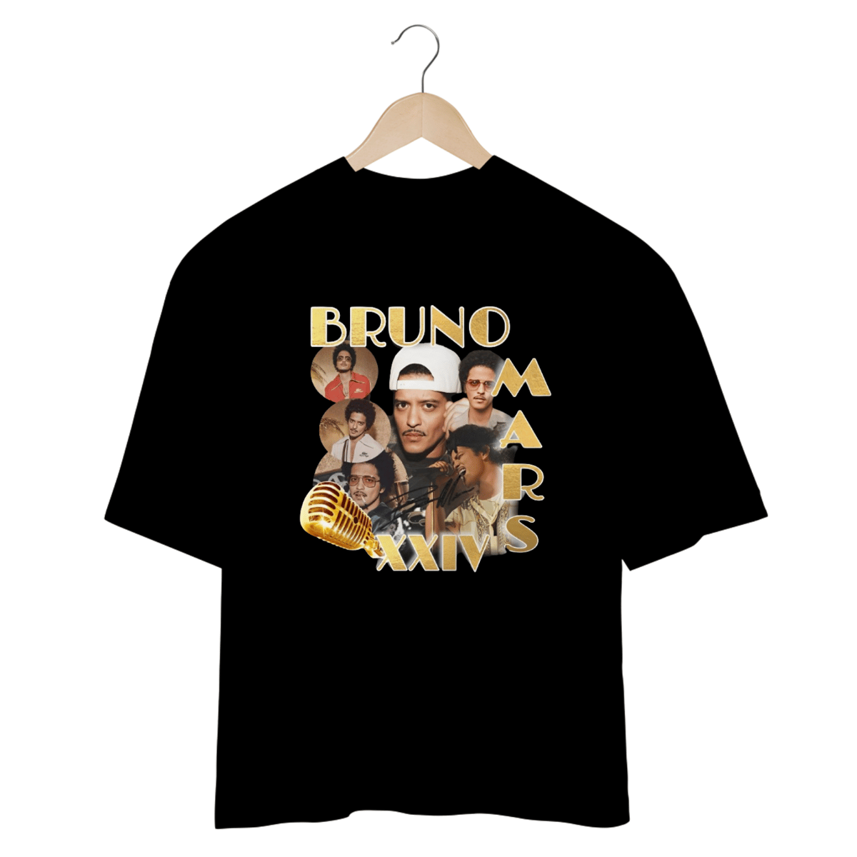 Nome do produto: Camiseta Oversized - Bruno Mars