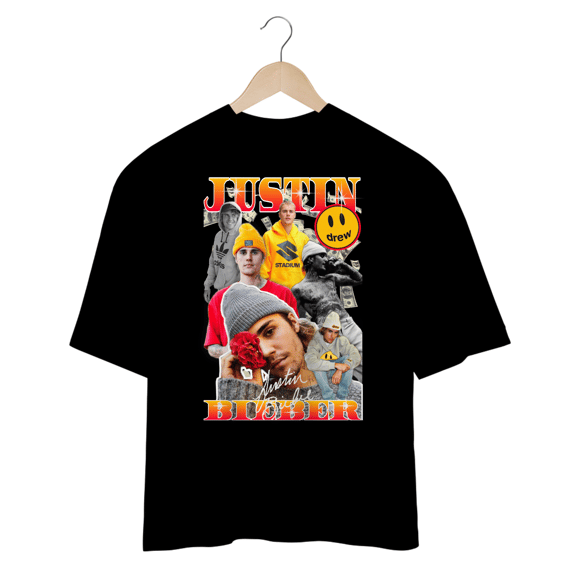 Camiseta Oversized - Justin Bieber 