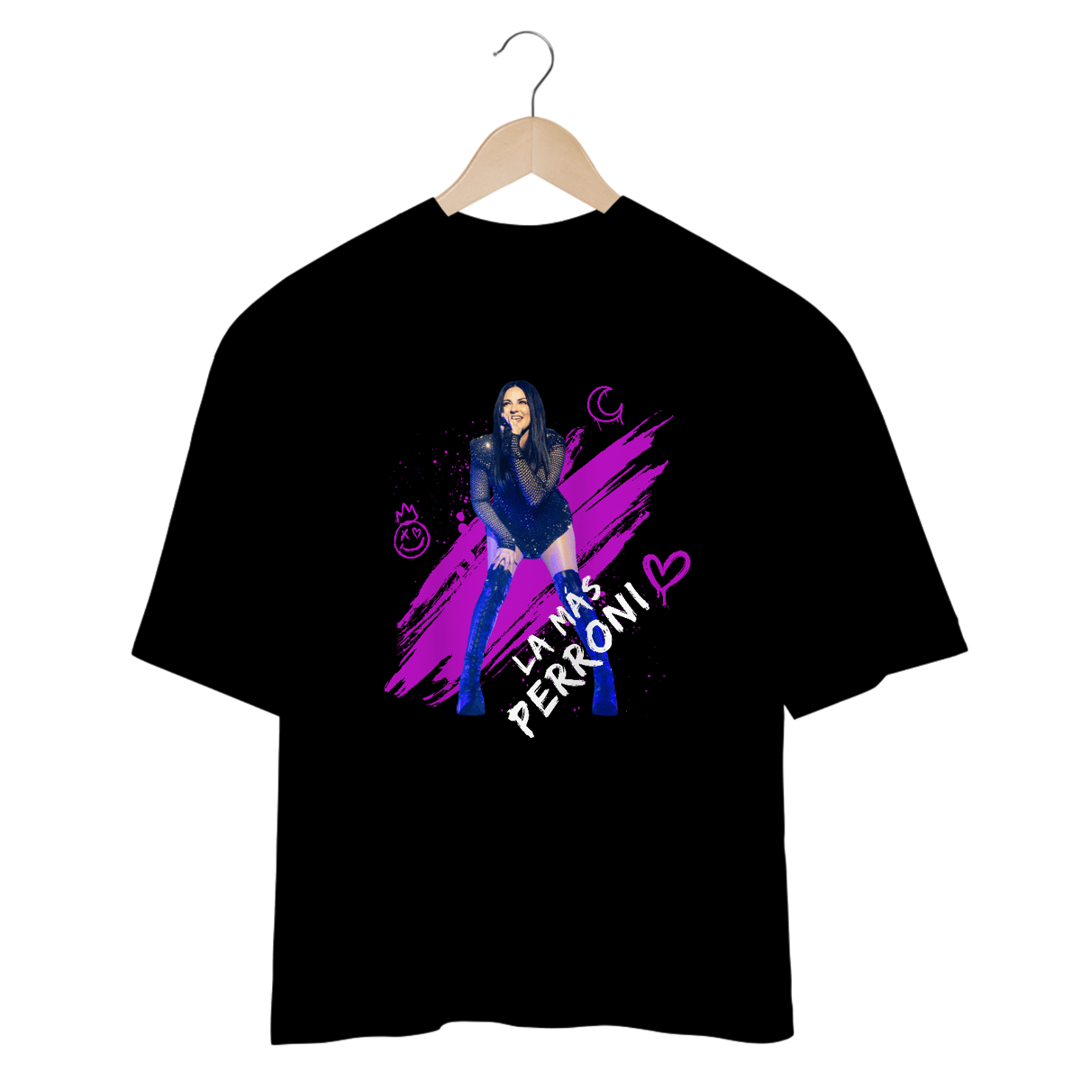 Nome do produto: Camiseta Oversized - RBD Maite Perroni La Más Perroni