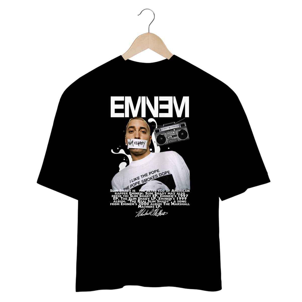 Nome do produto: Camiseta Oversized - Eminem