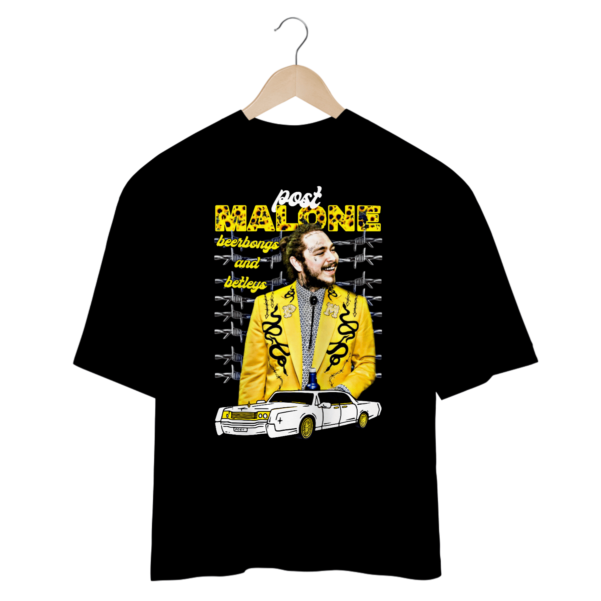 Nome do produto: Camiseta Oversized - Post Malone