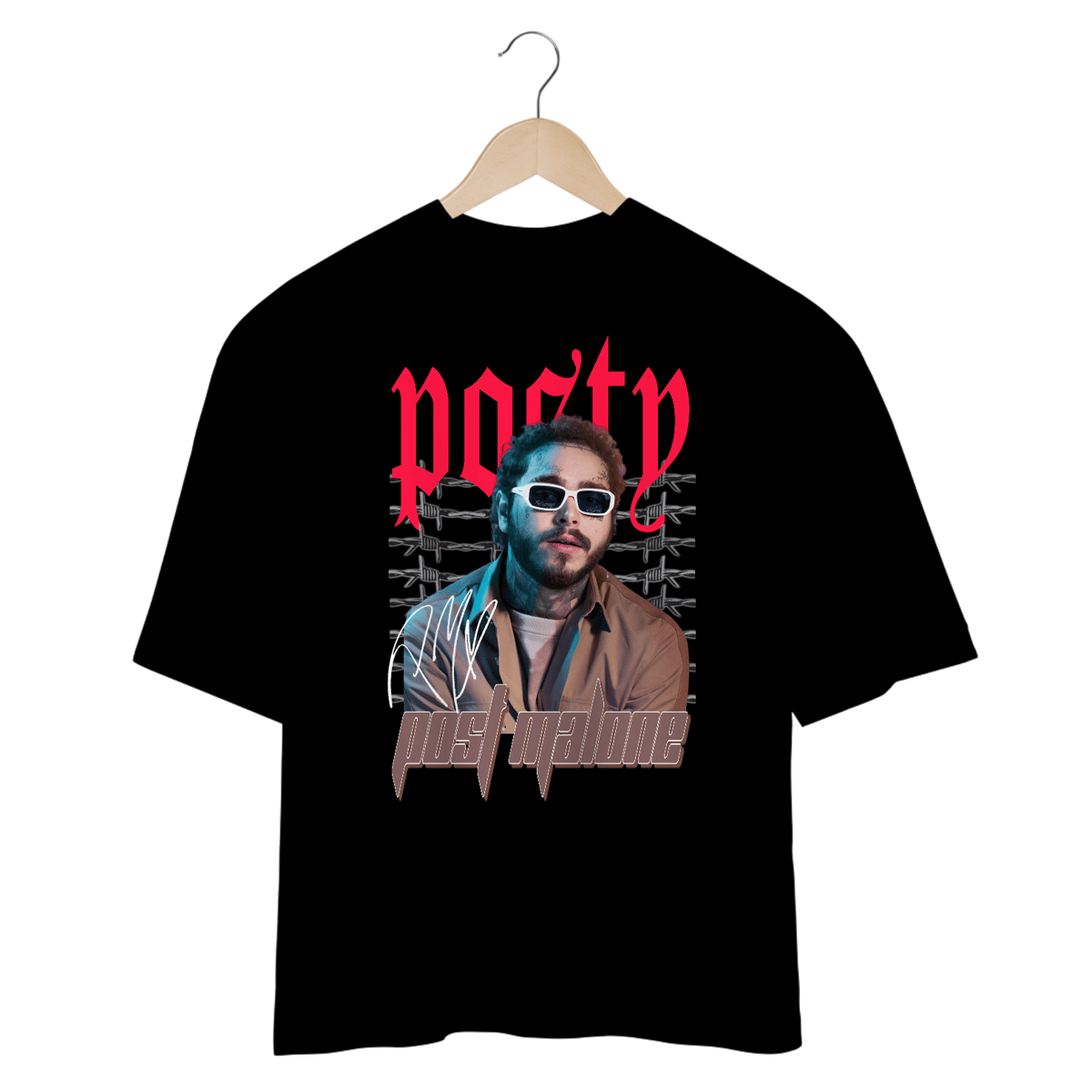 Nome do produto: Camiseta Oversized - Post Malone