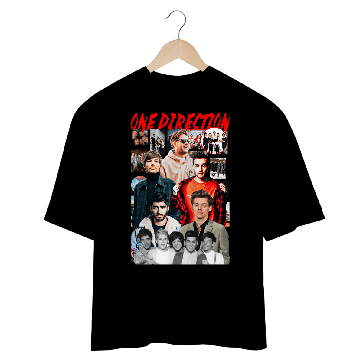 Nome do produto: Camiseta Oversized - One Direction