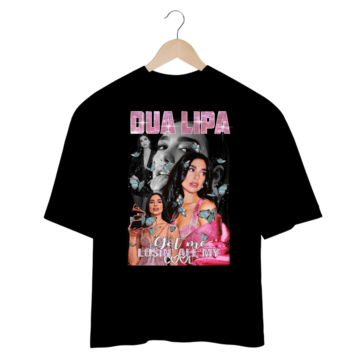 Nome do produto: Camiseta Oversized - Dua Lipa