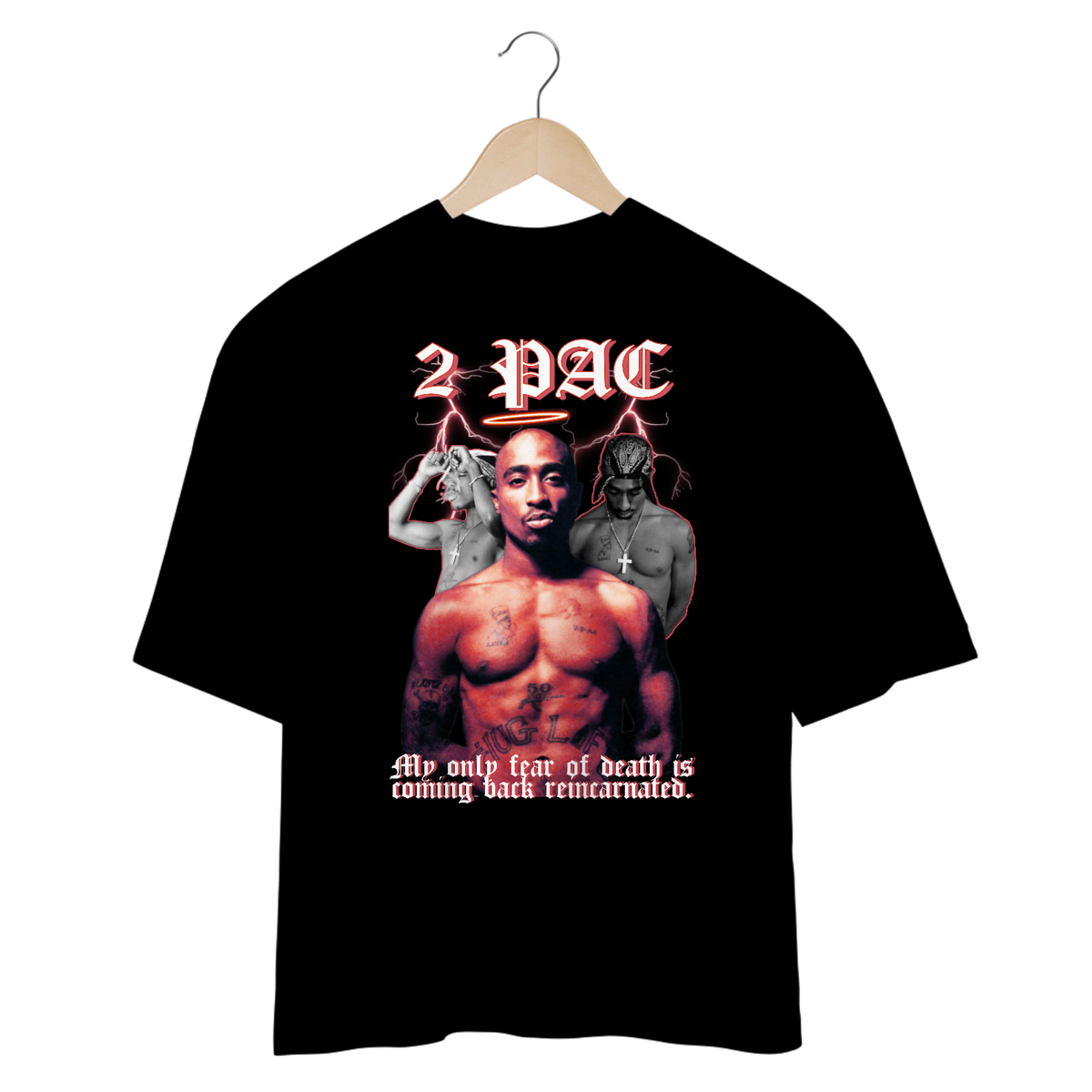 Nome do produto: Camiseta Oversized - Tupac