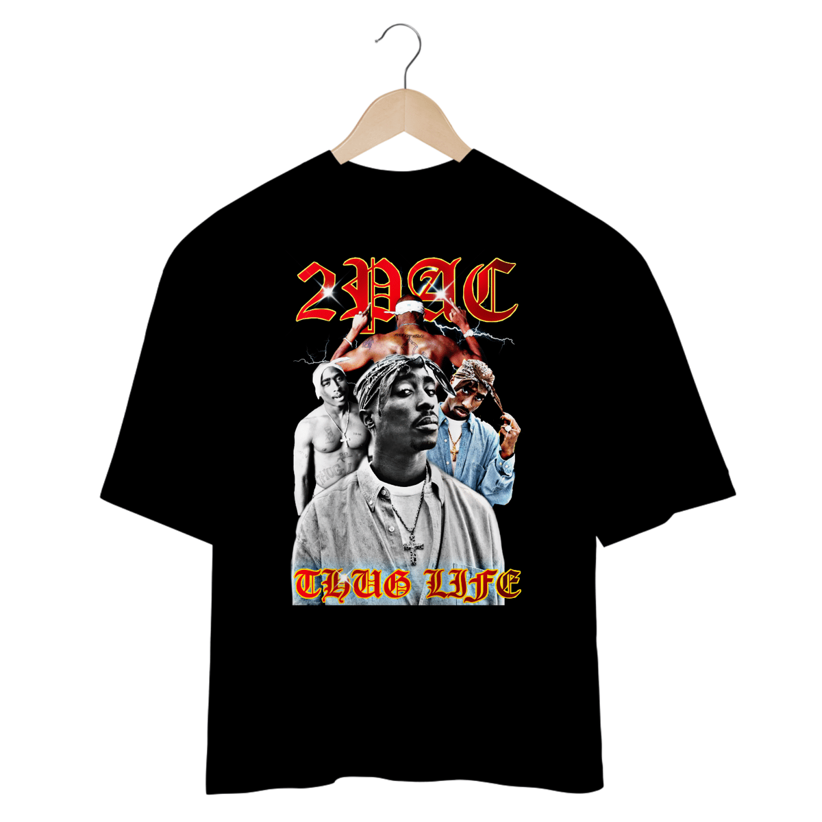 Nome do produto: Camiseta Oversized - Tupac