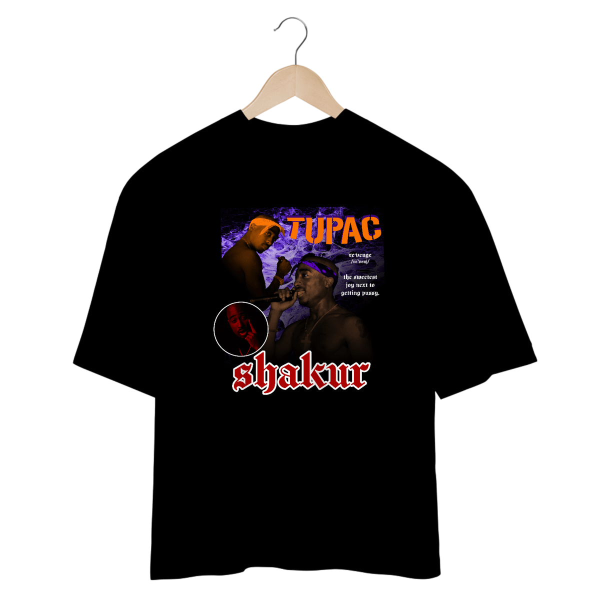 Nome do produto: Camiseta Oversized - Tupac