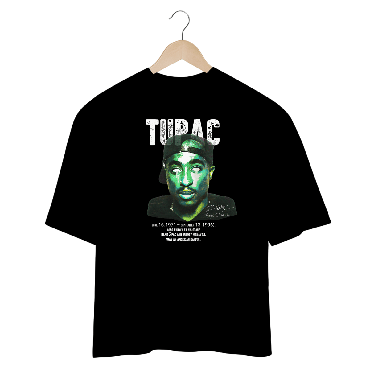 Nome do produto: Camiseta Oversized - Tupac