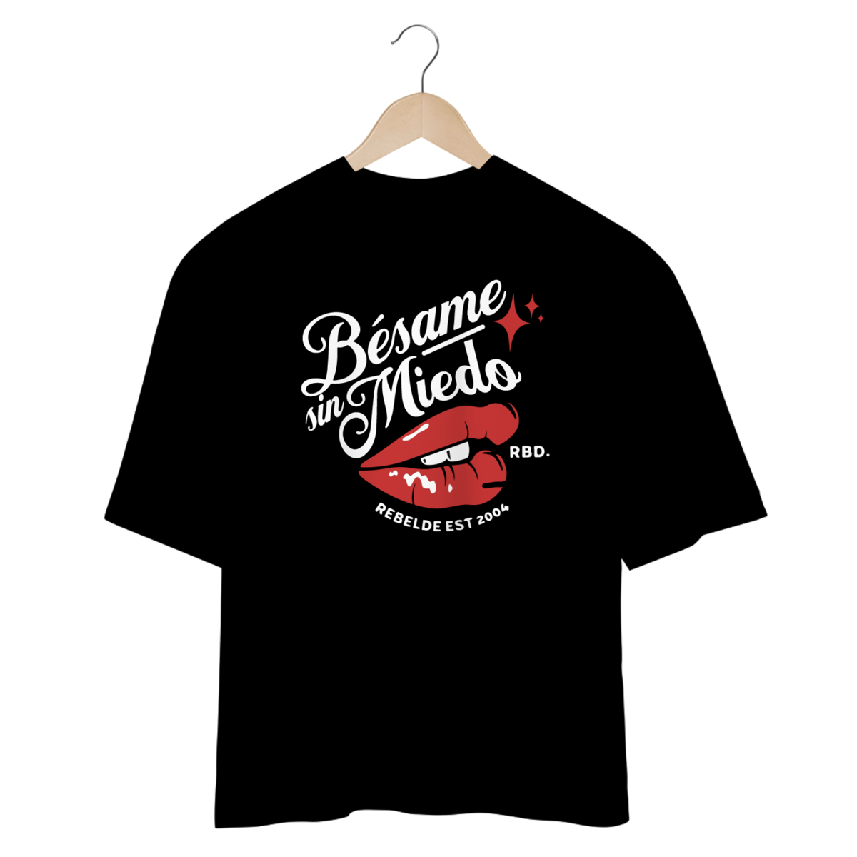 Nome do produto: Camiseta Oversized - RBD Besame Sin Miedo