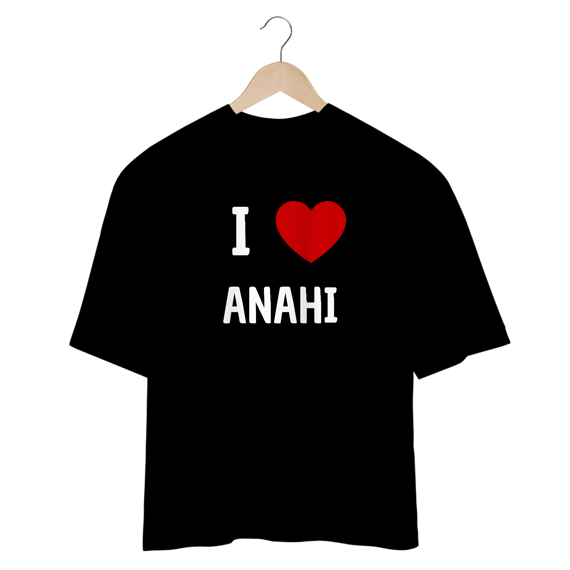 Camiseta Oversized - RBD I Love Anahí