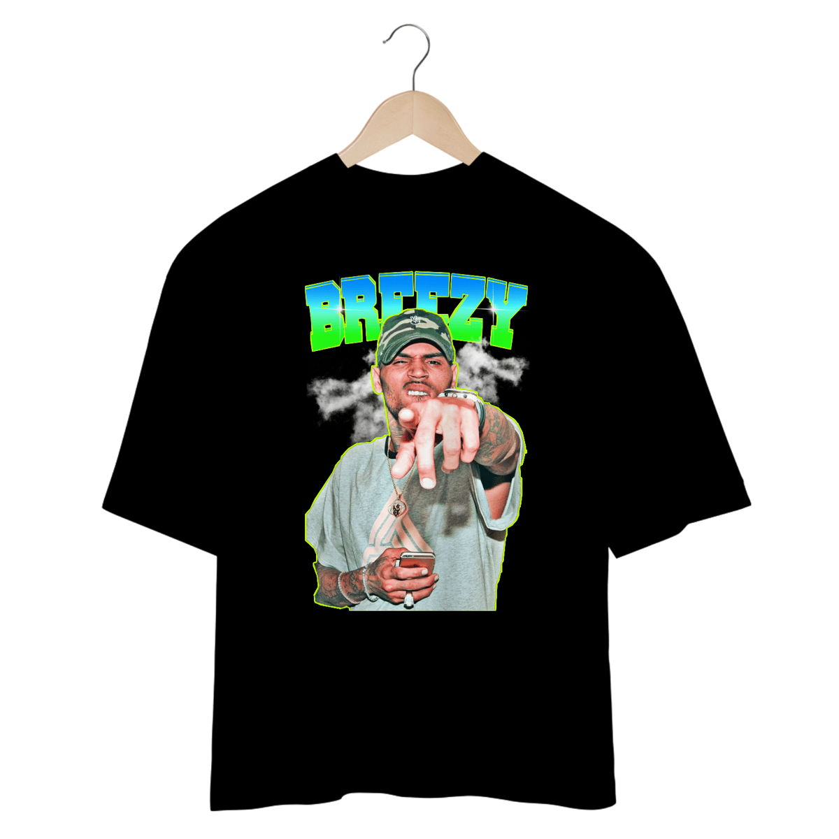 Nome do produto: CAMISETA OVERSIZED CHRIS BROWN