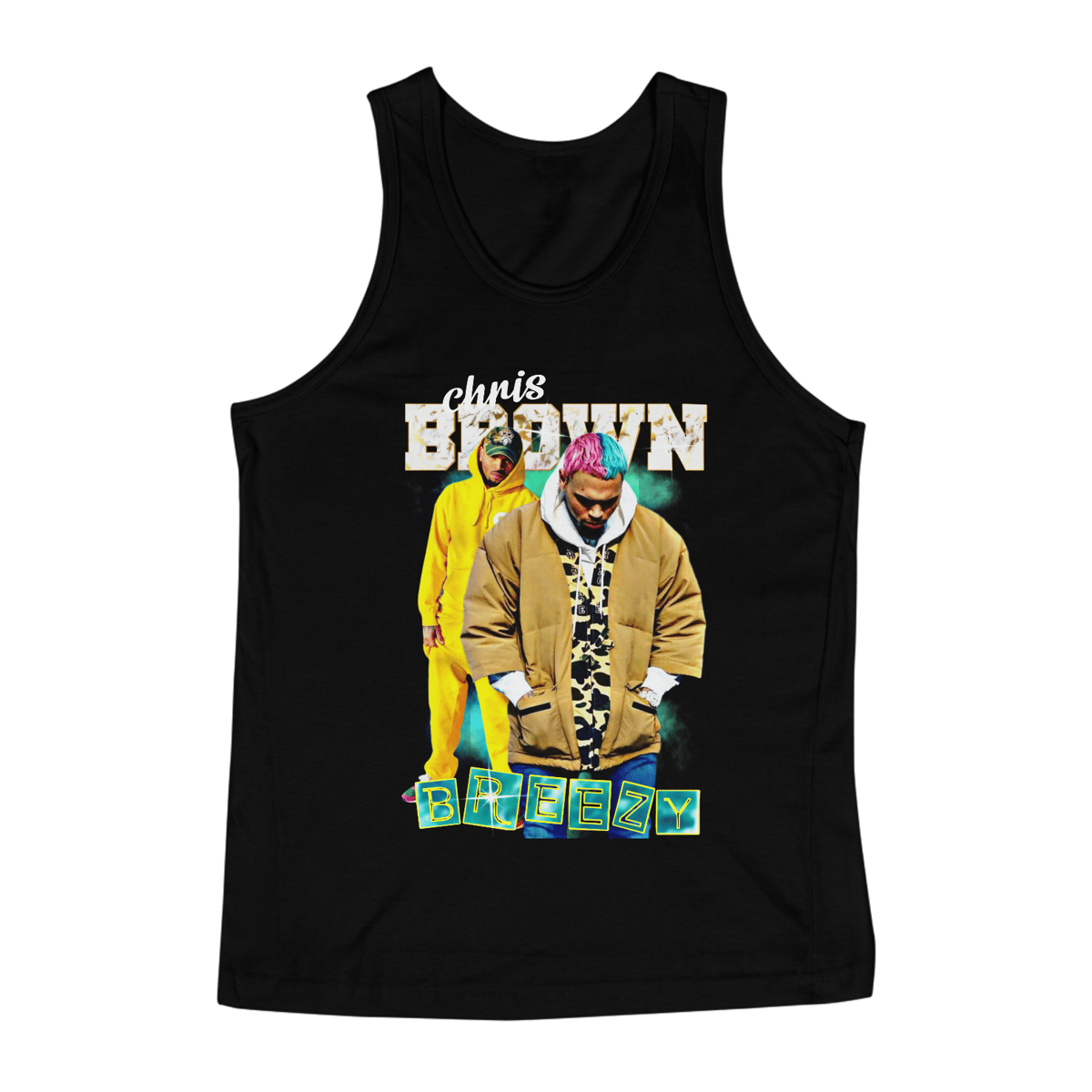 Nome do produto: REGATA CHRIS BROWN (MASCULINA) 