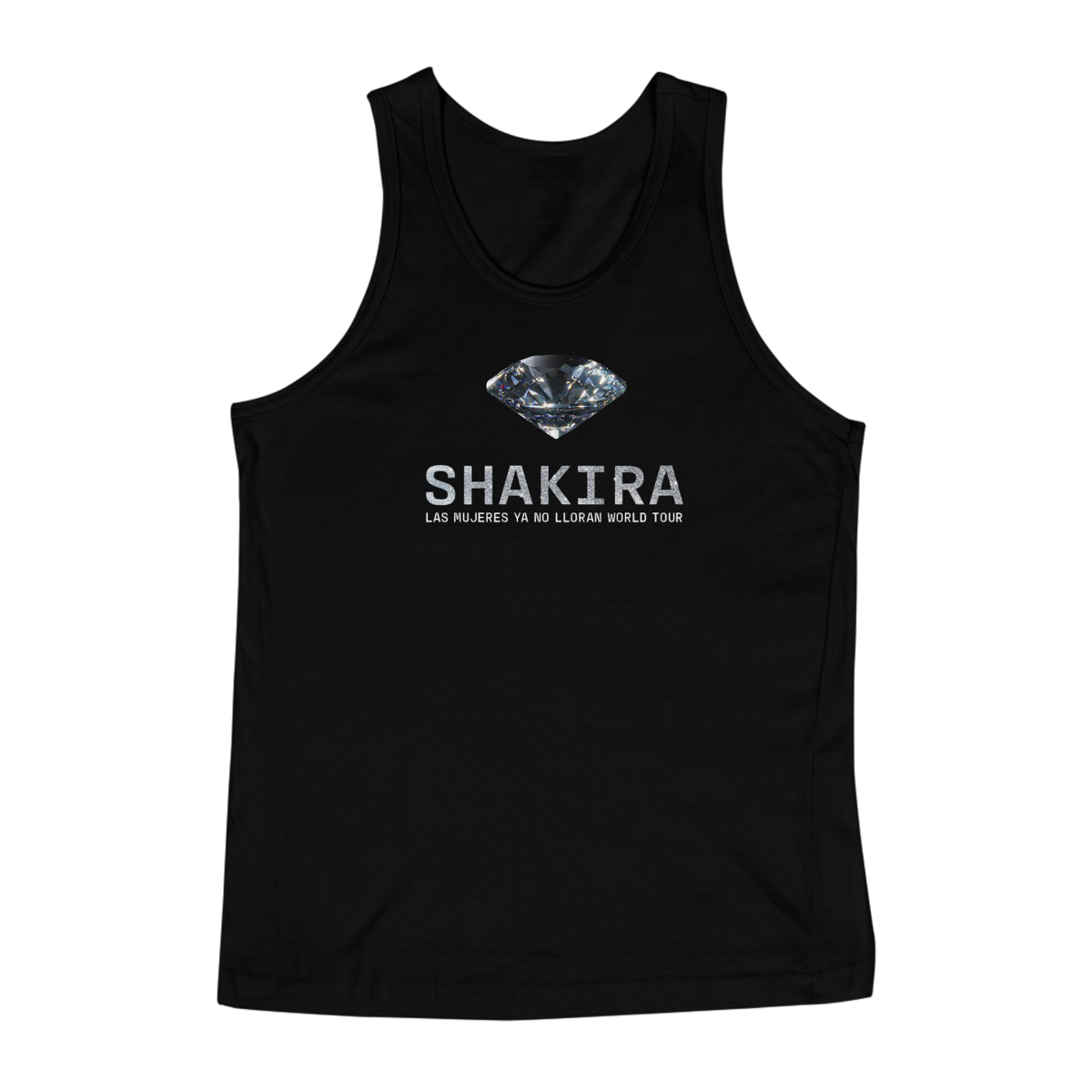 Nome do produto: REGATA SHAKIRA LAS MUJERES YA NO LLORAN WORLD TOUR (MASCULINA) 