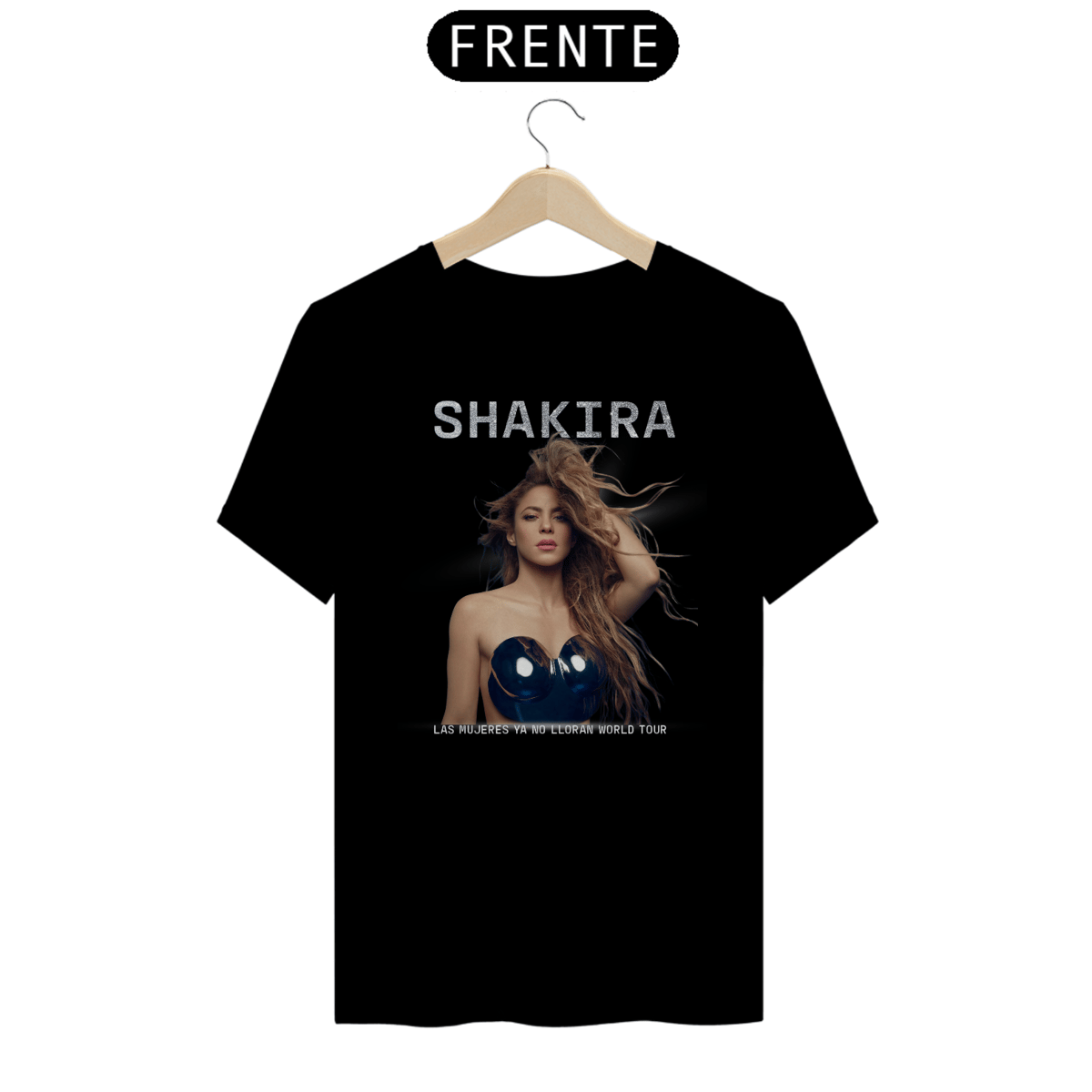 Nome do produto: CAMISETA SHAKIRA LAS MUJERES YA NO LLORAN WORLD TOUR 