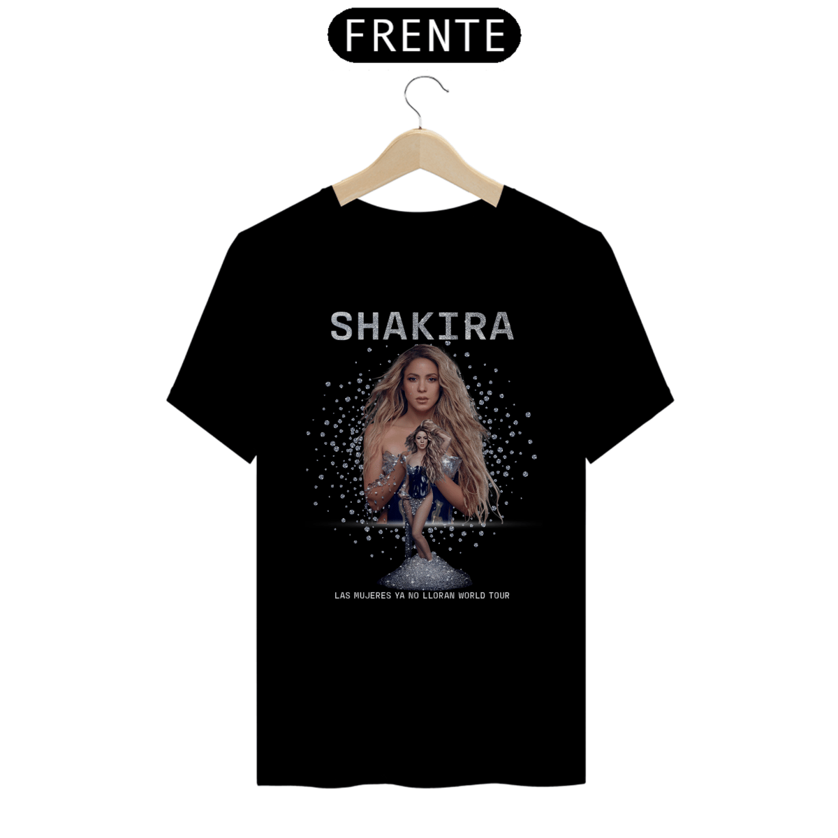 Nome do produto: CAMISETA SHAKIRA LAS MUJERES YA NO LLORAN WORLD TOUR 