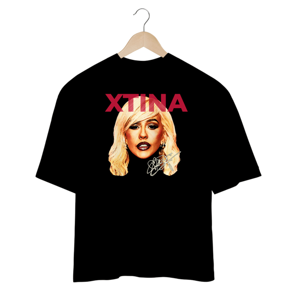 CAMISETA OVERSIZED CHRISTINA AGUILERA FACE