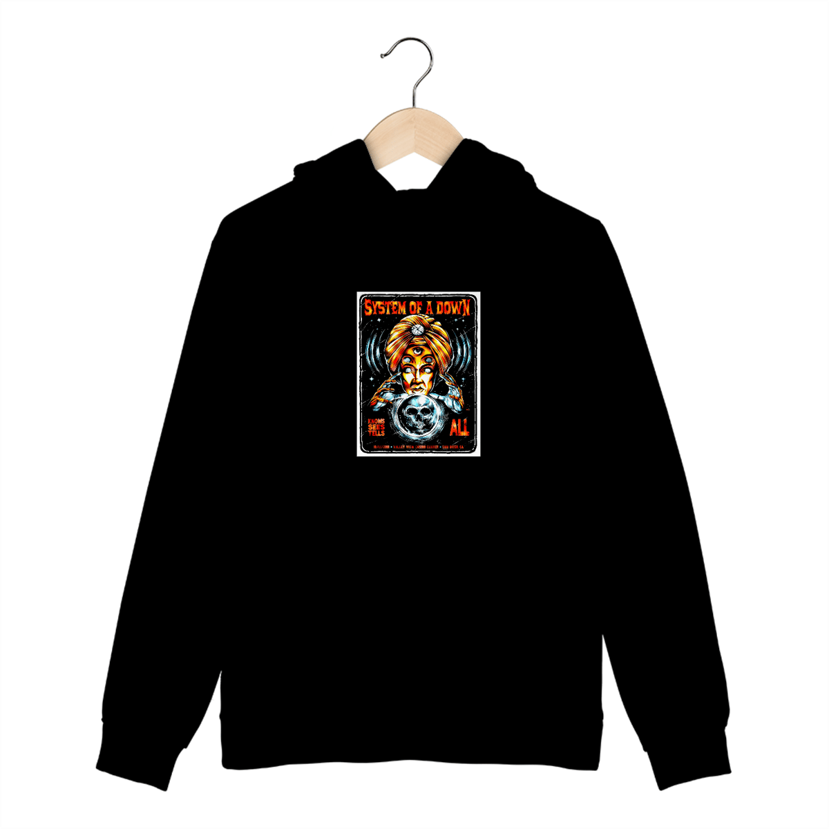 Nome do produto: MOLETOM CANGURU SYSTEM OF A DOWN