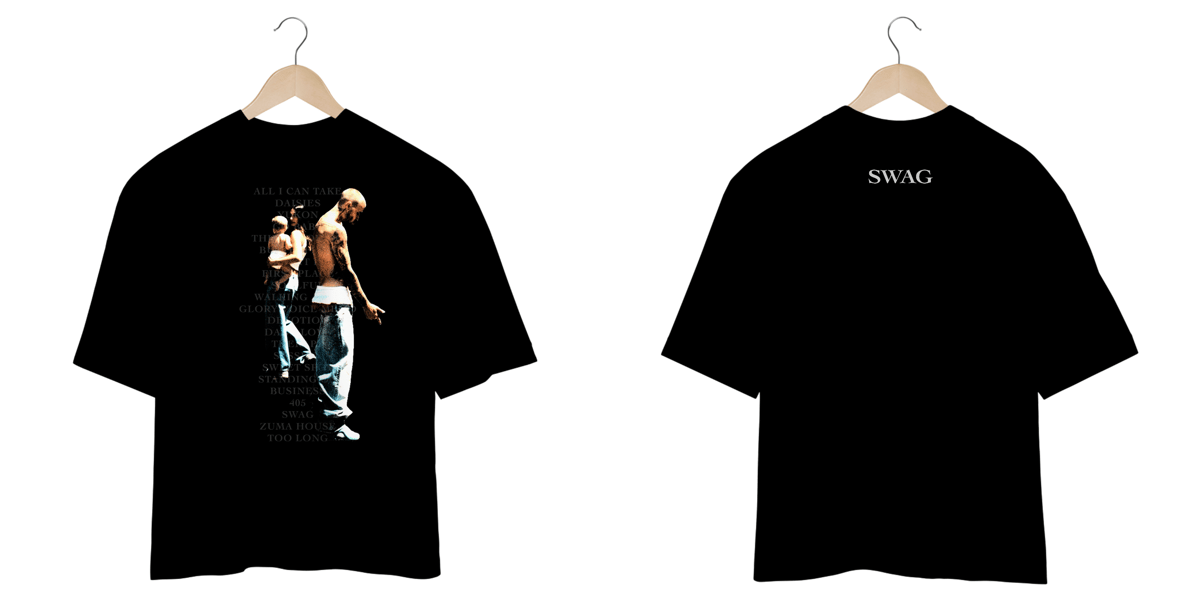 Nome do produto: CAMISETA OVERSIZED JUSTIN BIEBER SWAG