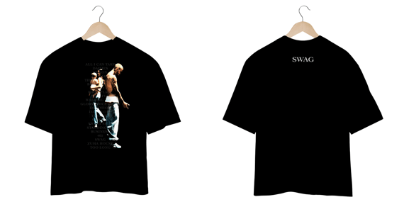 CAMISETA OVERSIZED JUSTIN BIEBER SWAG