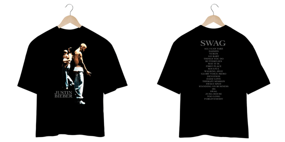CAMISETA OVERSIZED JUSTIN BIEBER SWAG 