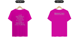 Nome do produto CAMISETA SHAKIRA LAS MUJERES YA NO LLORAN WORLD TOUR 