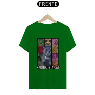 Nome do produto Camiseta Unissex - Karma Is A Cat 